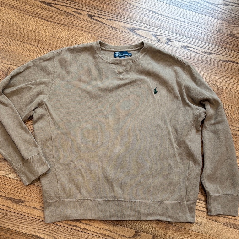 Polo by Ralph Lauren Tan Crewneck Sweatshirt XL